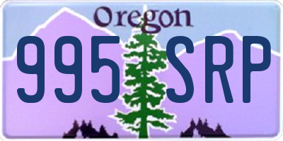 OR license plate 995SRP
