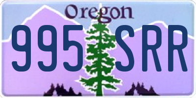 OR license plate 995SRR