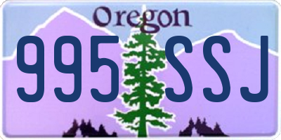 OR license plate 995SSJ