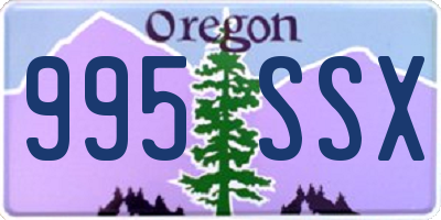 OR license plate 995SSX