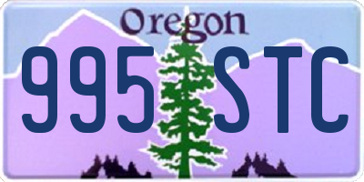 OR license plate 995STC