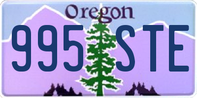OR license plate 995STE