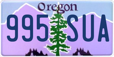 OR license plate 995SUA