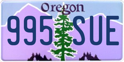 OR license plate 995SUE