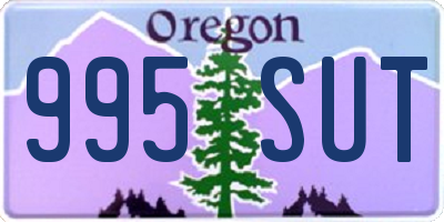 OR license plate 995SUT