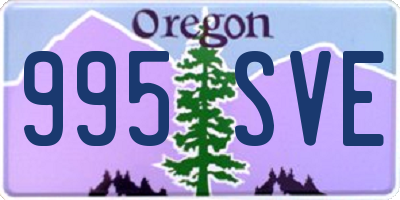 OR license plate 995SVE