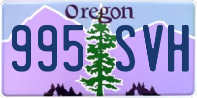 OR license plate 995SVH