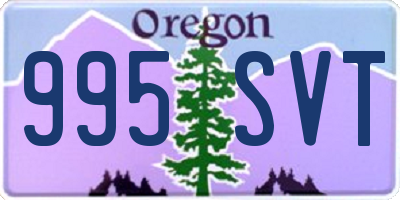 OR license plate 995SVT