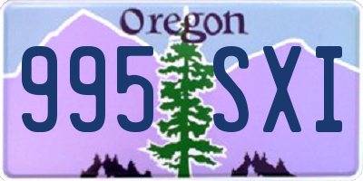 OR license plate 995SXI