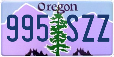 OR license plate 995SZZ