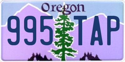 OR license plate 995TAP