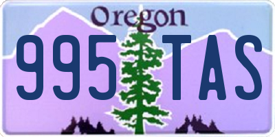 OR license plate 995TAS
