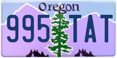 OR license plate 995TAT