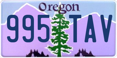 OR license plate 995TAV