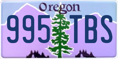 OR license plate 995TBS