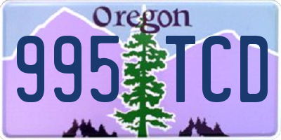 OR license plate 995TCD