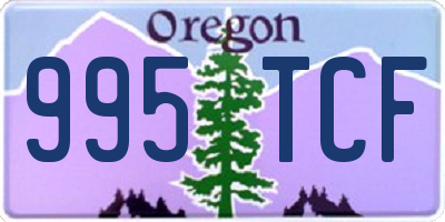 OR license plate 995TCF