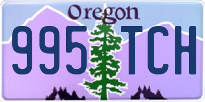 OR license plate 995TCH