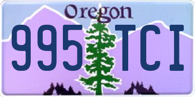 OR license plate 995TCI