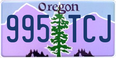 OR license plate 995TCJ