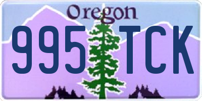 OR license plate 995TCK