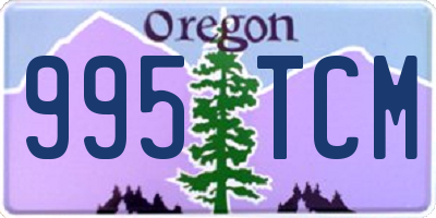 OR license plate 995TCM