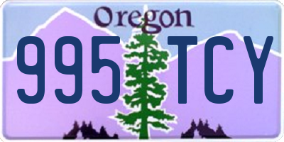 OR license plate 995TCY