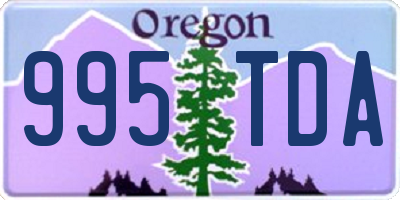 OR license plate 995TDA
