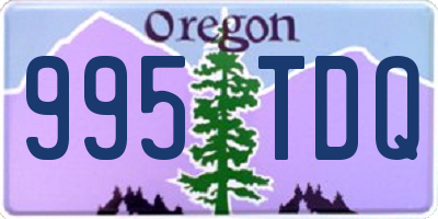 OR license plate 995TDQ