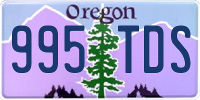 OR license plate 995TDS