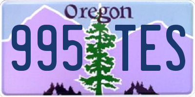 OR license plate 995TES
