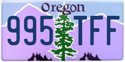 OR license plate 995TFF
