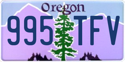 OR license plate 995TFV