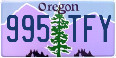 OR license plate 995TFY