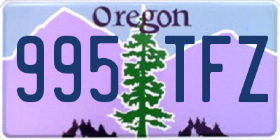 OR license plate 995TFZ