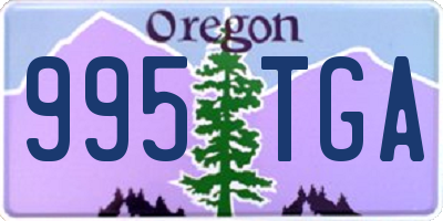 OR license plate 995TGA