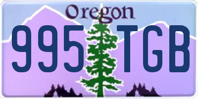 OR license plate 995TGB