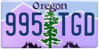 OR license plate 995TGD