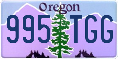 OR license plate 995TGG