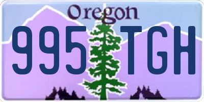 OR license plate 995TGH