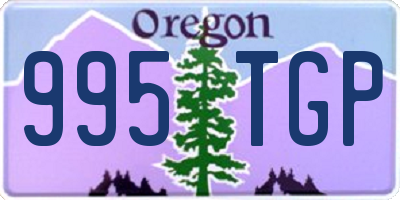 OR license plate 995TGP