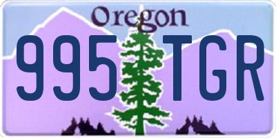 OR license plate 995TGR