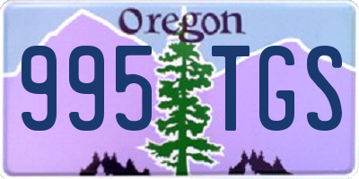 OR license plate 995TGS
