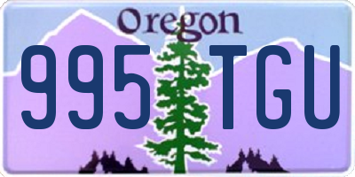 OR license plate 995TGU