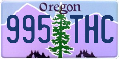 OR license plate 995THC