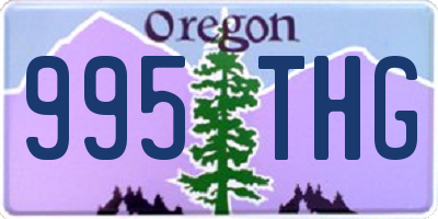 OR license plate 995THG