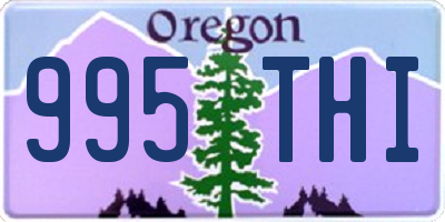 OR license plate 995THI