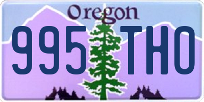 OR license plate 995THO