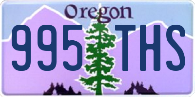 OR license plate 995THS