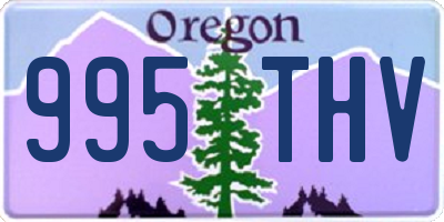 OR license plate 995THV